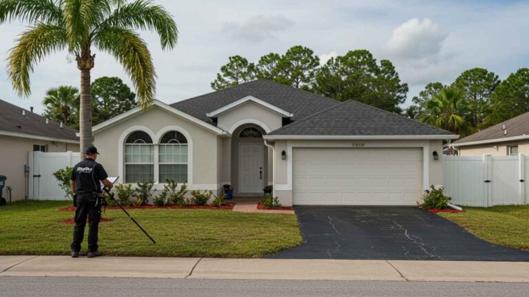Florida home with asphalt shingles built for heat and storms, inspected by a roofing expert