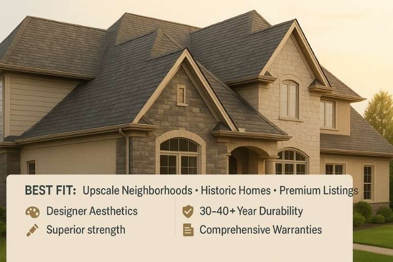 Illustration of Curb Appeal for roofing replacement projects