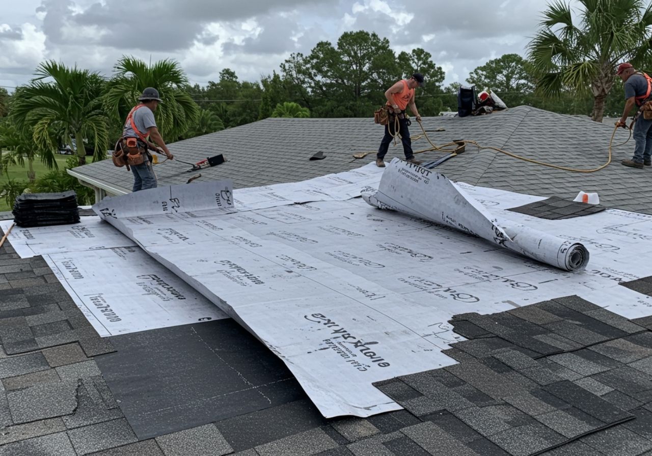 Felt vs synthetic underlayment comparison chart for asphalt shingle roofs