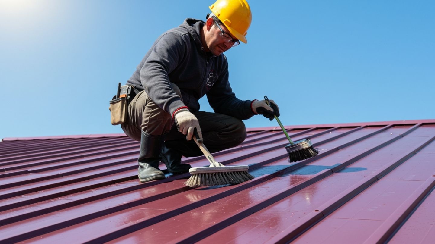 Metal roofs in different climates showing effects of sun, coastal air, and material quality on color fade