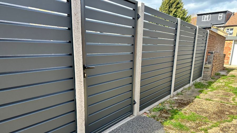 Residential fence installation adding privacy and curb appeal