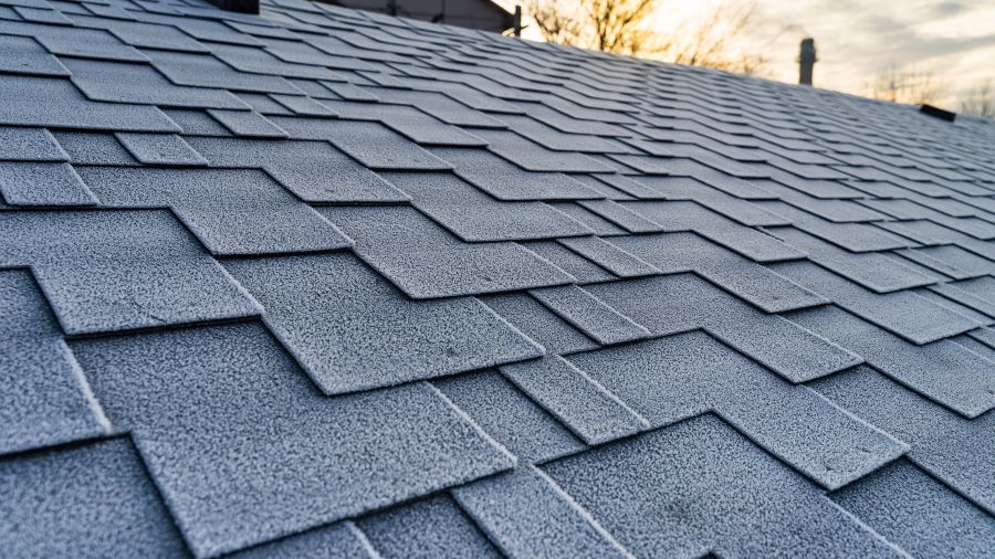 Professional crew installing new shingle roofing on a home