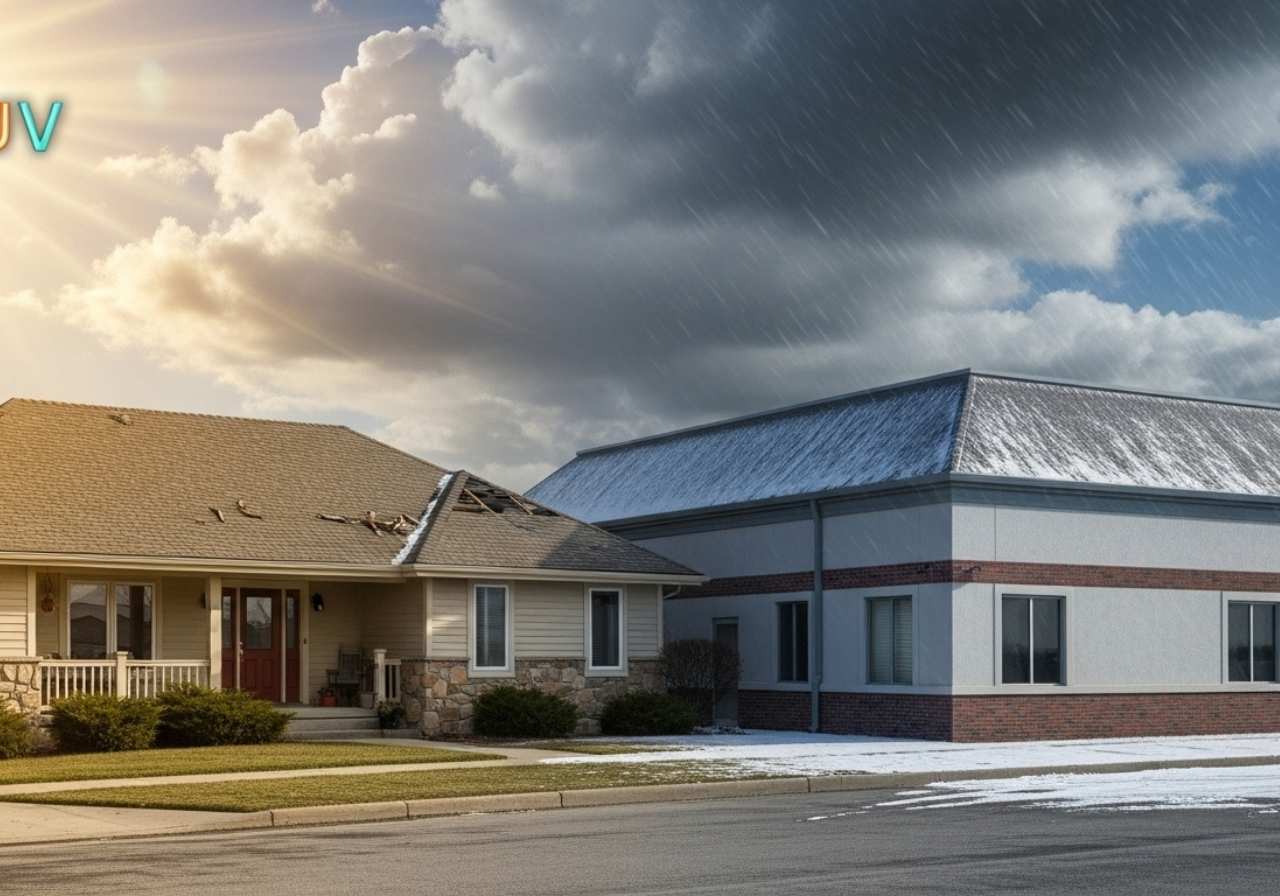 Weather extremes like sun, rain, and snow gradually wear down roofing systems over time.