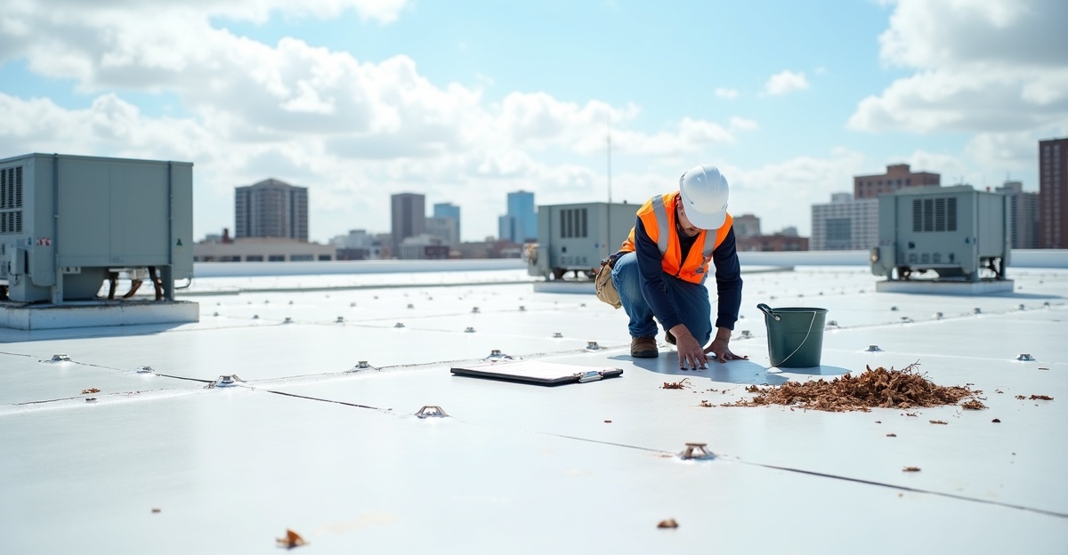 commercial flat roof maintenance
