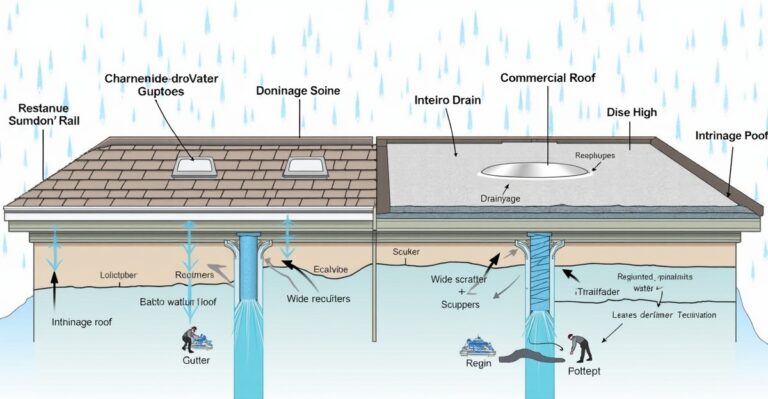 roof drainage system types