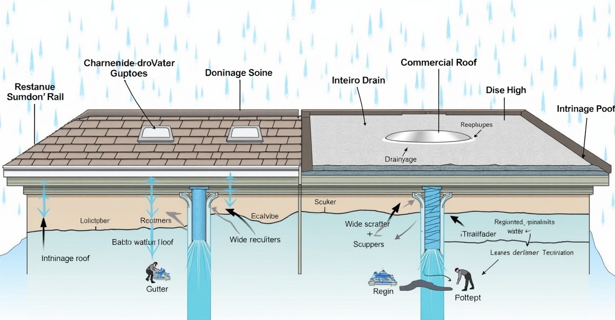 roof drainage system types