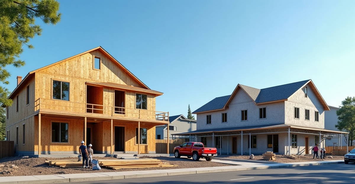 what is the difference between commercial and residential construction